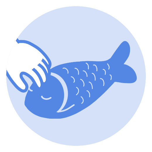 実際に見て触れて生きる魚を体感する